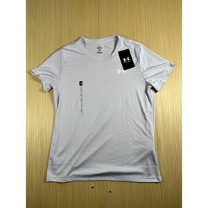 Under Armour Tech Twist Shirt Womens Small Gray Loose Quick Drying Short Sleeve‎